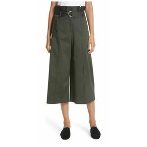 TED BAKER LONDON•PAPERBAG CULLOTES• SZ 3•DRK GREEN